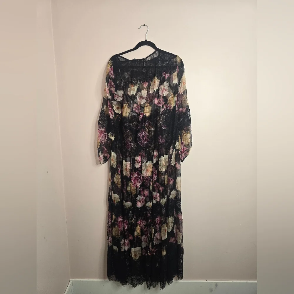 Johnny Was JADE Flora Lace Maxi Dress (Missing Tie) - Picture 5 of 9